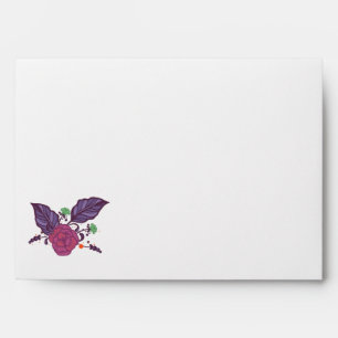 Elegant Leaves Lined Envelopes