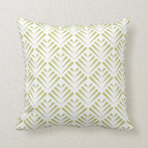 Elegant leaves pattern print pillow