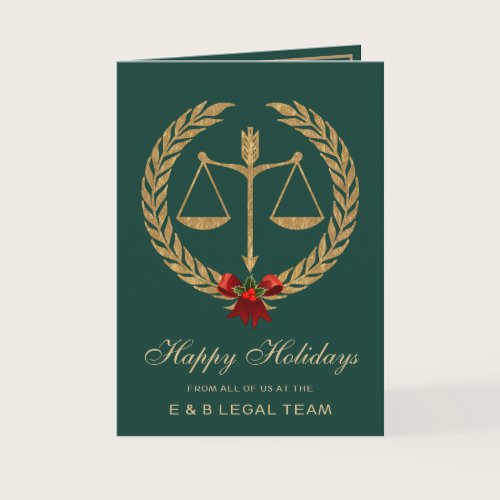 Elegant Legal Industry Holiday Card Elegant Legal Industry Holiday Card