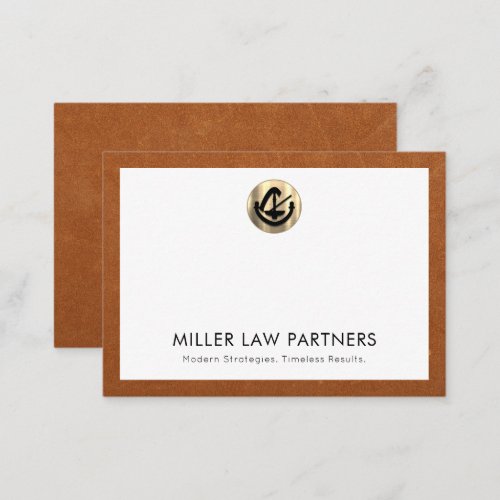 Elegant Legal Logo Note Card