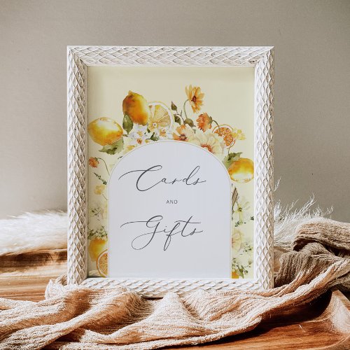 Elegant lemon arch Cards and gifts Poster