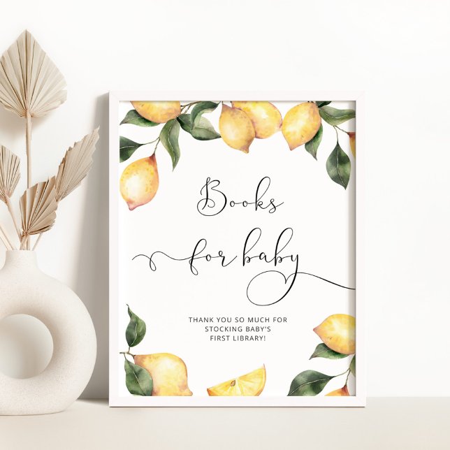 Elegant lemon Books for baby Poster (Creator Uploaded)