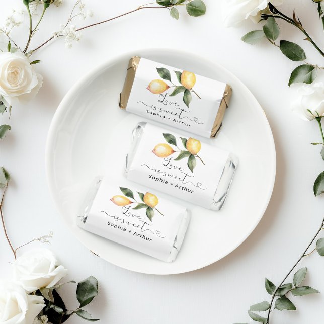 Elegant lemon bridal shower hershey's miniatures (Creator Uploaded)