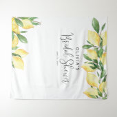 Elegant Lemon Bridal Shower Tapestry (Front (Horizontal))