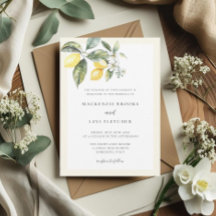 Elegant Lemon Butter Yellow Nature Wedding