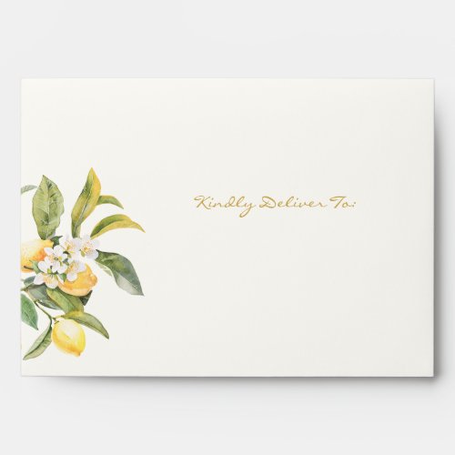 Elegant Lemon Envelope