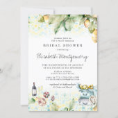 Elegant Lemon Grove Picnic Bridal Shower Invitation (Front)