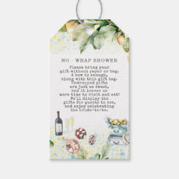 Elegant Lemon Grove Picnic No Wrap Display Shower Gift Tags