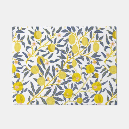 Elegant Lemon vines pattern choose your color Doormat