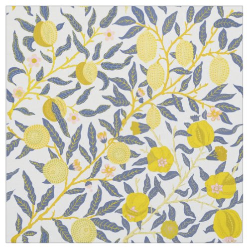 Elegant Lemon vines pattern choose your color Fabric