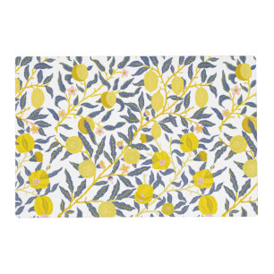 Elegant Lemon vines pattern choose your color Placemat