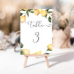 Elegant lemons bridal shower table number<br><div class="desc">Elegant lemons bridal shower Table Number
Matching items available.</div>