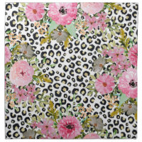 Elegant Leopard Print and Floral Design