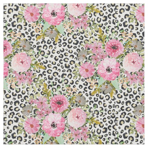 Boho Leaves - Floral Fabric by the Yard