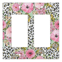 Elegant Leopard Print and Floral Design