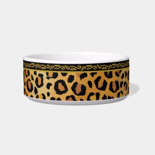 Elegant Leopard Print Bowl