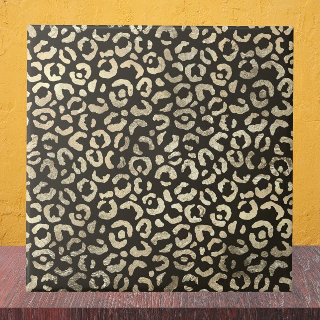 Elegant Leopard Print Ceramic Tile (Creator Uploaded)