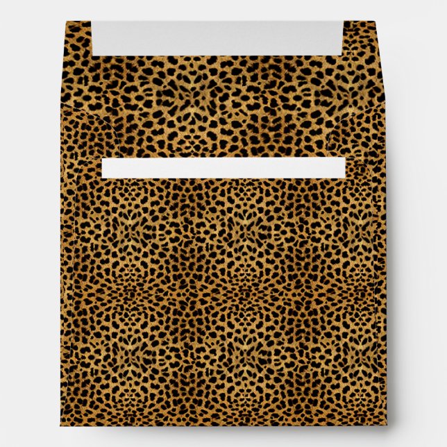 Elegant Leopard Print Envelope (Back (Bottom))