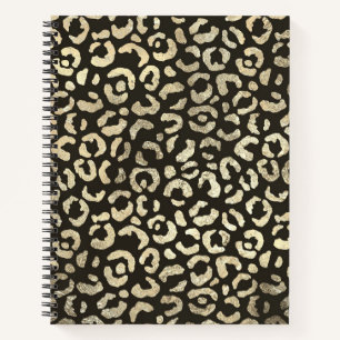 Elegant Leopard Print Notebook