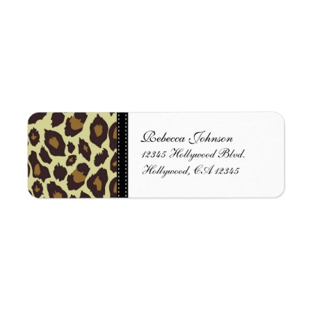 Elegant Leopard Return Labels