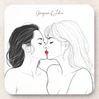 Elegant Lesbian Couple Personalized