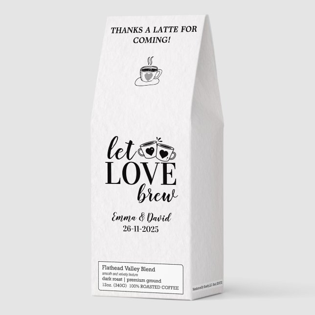 Elegant let love brew Espresso Initial  Roasted Coffee (Front)