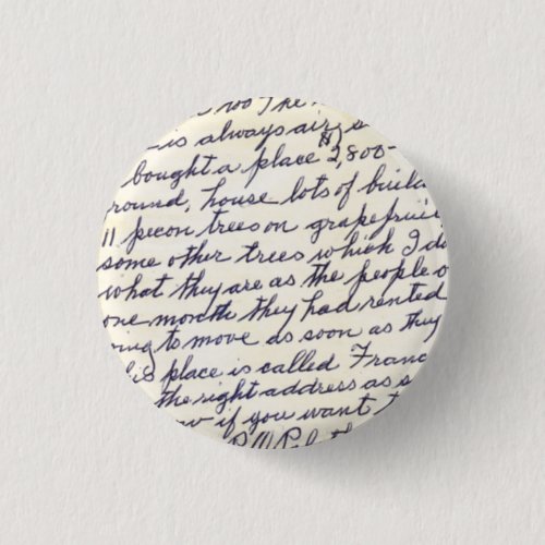 Elegant Letter Handwritten with Love Button