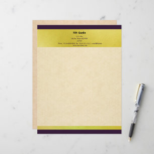 ELEGANT LETTER HEAD OF HEMP LEAF PATTERN LETTERHEAD