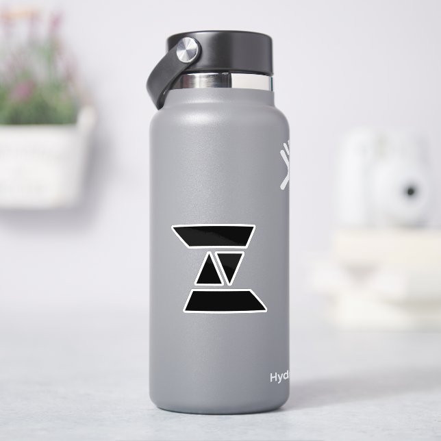 Elegant letter Z Monogram. Sticker (HydroFlask)