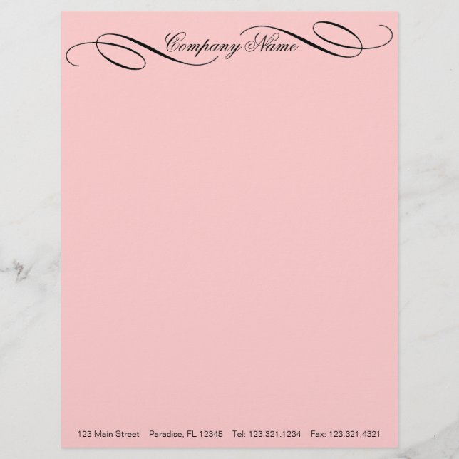 Elegant Letterhead ~ Business Work Career Job (Front)