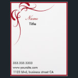 elegant letterheads letterhead<br><div class="desc">elegant design with a feminine touch</div>