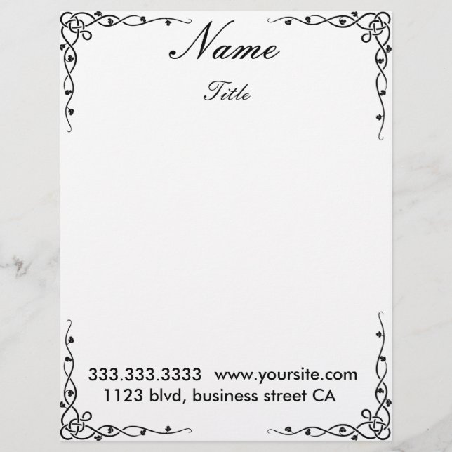 elegant letterheads letterhead (Front)