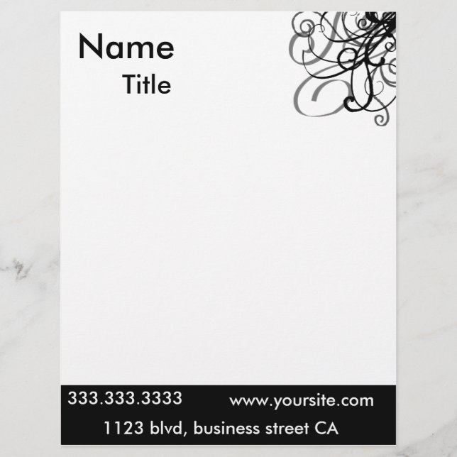 elegant letterheads letterhead (Front)