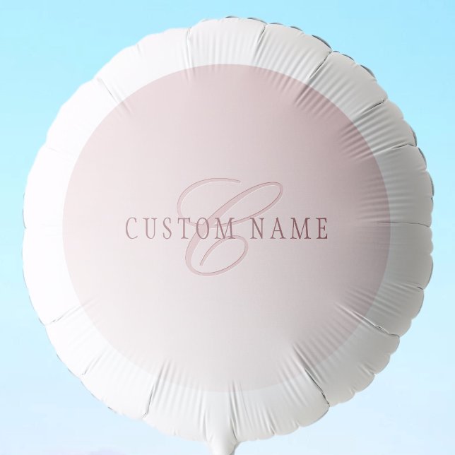 Elegant Lettering & Monogram | Rose Ombre Balloon (Creator Uploaded)