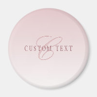 Elegant Lettering & Monogram | Rose Ombre