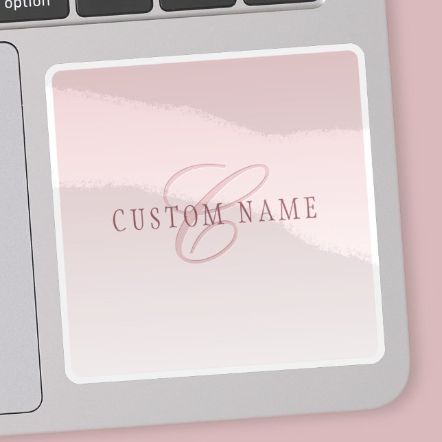 Elegant Lettering & Monogram | Rose Ombre Sticker (Creator Uploaded)