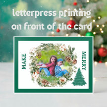 ELEGANT LETTERPRESS PRINT PHOTOS CHRISTMAS