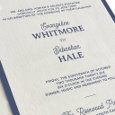 Elegant Letterpress Wedding Invitation