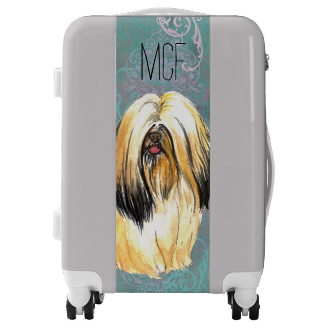Elegant Lhasa Apso Luggage (Front)