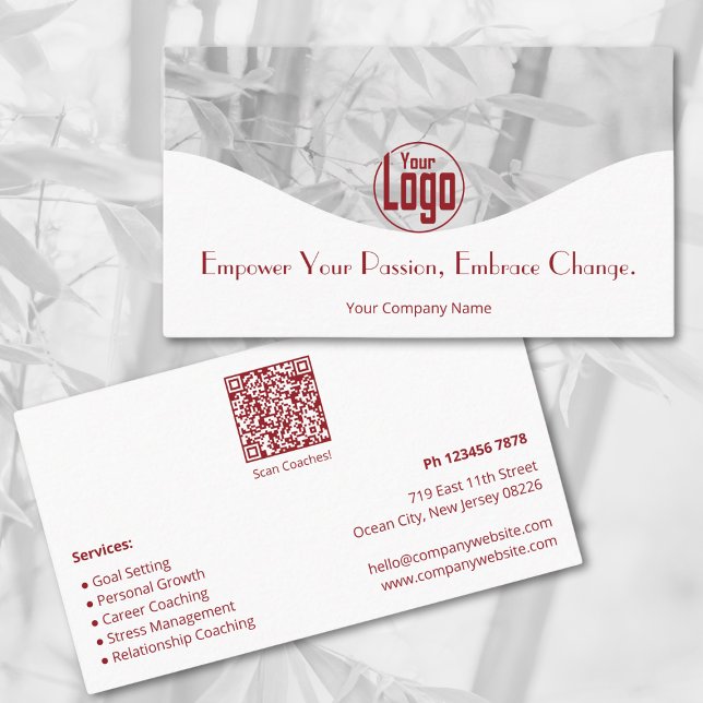 Elegant Life Coach Services Company Business Card (Elegant Life Coach Services Company Business Card)