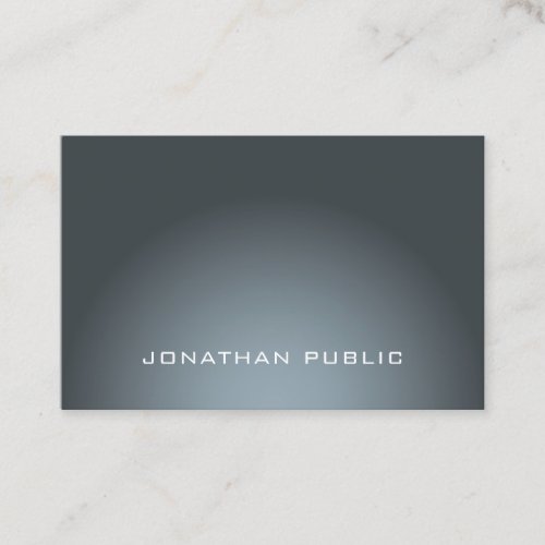 Elegant Light And Shadow Modern Design Luxe Plain Business Card