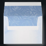 Elegant Light Baby Blue Roses Return Address Envelope<br><div class="desc">Create your own beautiful DIY light baby blue envelopes by easily adding your personalized return address and other custom text, images or photos on this easy custom 5x7 invitation envelope template. The vintage watercolor design on these elegant script return address envelopes features white parchment paper with subtle stained look with...</div>