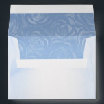 Elegant Light Baby Blue Roses Return Address Envelope<br><div class="desc">Create your own beautiful DIY light baby blue envelopes by easily adding your personalized return address and other custom text, images or photos on this easy custom 5x7 invitation envelope template. The vintage watercolor design on these elegant script return address envelopes features white parchment paper with subtle stained look with...</div>