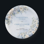 Elegant light Blue and white Flowers eucalyptus Paper Plates<br><div class="desc">I am beyond thrilled to talk about these chic watercolor blue and white flowers eucalyptus wedding paper plates! They are absolutely stunning and perfect for any wedding celebration. The combination of the delicate blue and white flowers with the fresh green eucalyptus leaves creates a truly elegant and romantic look. These...</div>