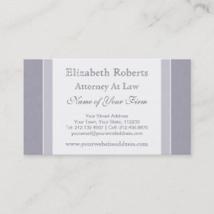 Elegant Light Blue and White Simple Professional Business Card