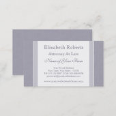 Elegant Light Blue and White Simple Professional Business Card (Front/Back)