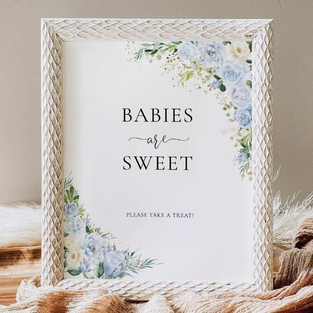 Elegant Light Blue Babies Are Sweet Sign (Creator Uploaded)