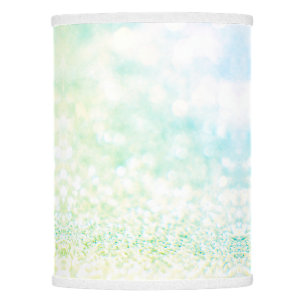 Elegant light blue glitter lamp shade