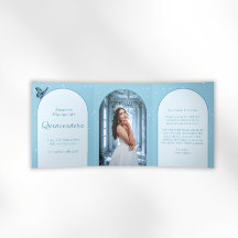 Elegant Light Blue Quinceañera - Custom Photo
