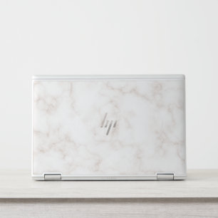 elegant Light Brown Marble HP Laptop Skin
